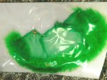 lime green barbie furry wrap